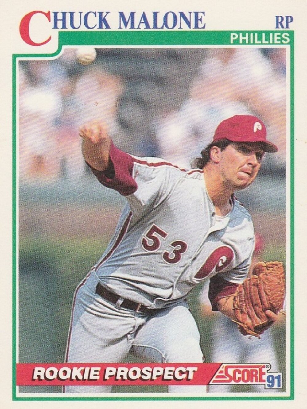 Chuck Malone Baseball Card